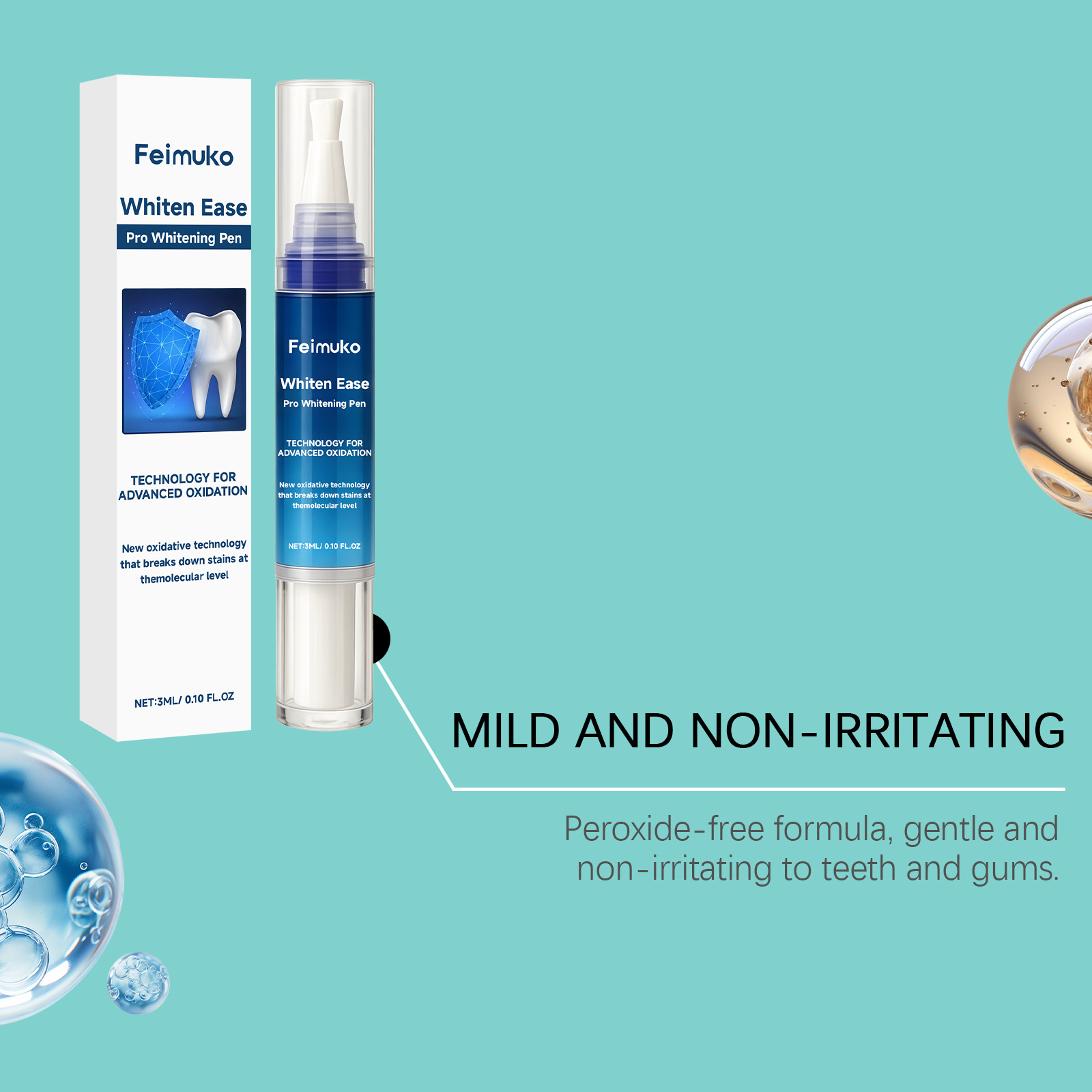 Caneta Clareadora Feimuko 3mL  - Teeth Whitening Pens avaliação e preço