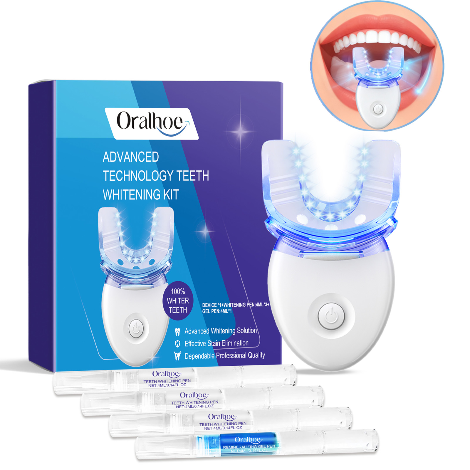 Kit profissional de luz led pa - Teeth Whitening Kit avaliação e preço